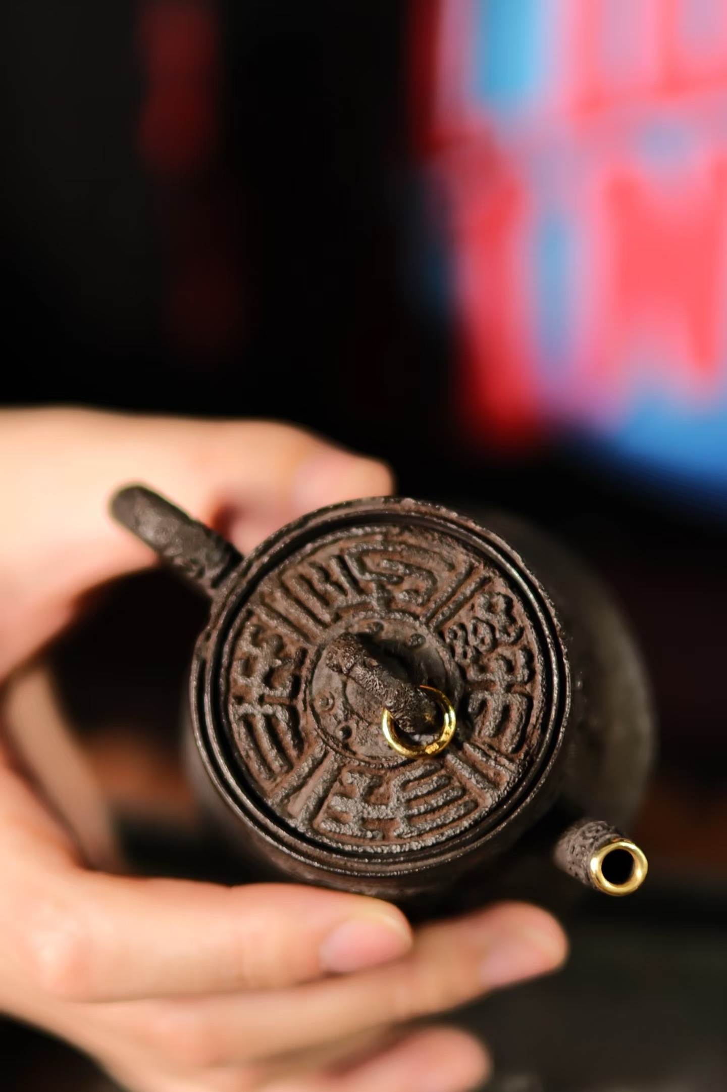 Crafted by Hand Clay Teapot Adorned with a Dragon